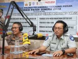 Bersama Media Polres Tanjung perak Sosialisasikan Operasi Patuh Semeru 2023 Cegah Fatalitas Lakalantas