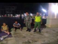 Cegah Gangguan Kamtibmas, Piket Koramil 03/Serengan Gelar Patroli Malam