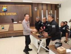 Polres Gresik Gelar Rakor Pengesahan Warga PSHT Cabang Gresik di Padepokan Asem Pandan Cerme