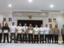 Polres Probolinggo Terima Penghargaan dari PT. Pertamina atas Ungkap Kasus 31 Ton BBM Bersubsidi Jenis Solar