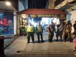 Tingkatkan Keamanan Wilayah, Piket Koramil 03/Serengan Patroli Malam