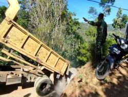 Supaya Tepat Waktu Pekerjaan TMMD Ke-117 Kodim 0801/Pacitan, Kembali Datangkan Material