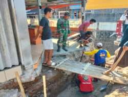 Kebersamaan Antara TNI dan Warga di TMMD Kodim Solo