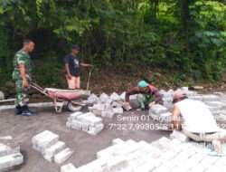 Kerja Bakti Sebagai Wujud Nyata Kemanunggalan TNI Dengan Rakyat