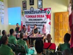 Tampil Sebagai Narasumber, Danramil Ajak Linmas Untuk Tingkatkan Kedisiplinan dan Lapor Cepat Perkembangan Situasi di Desanya