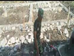 Bersama Warga Babinsa Posramil Pitu Bergotong-Royong Membuat Fondasi Rumah