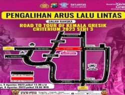 Jalan Kartini Gresik Ditutup Jelang Road to Tour Kemala Seri 3 Gresik Cretarium 2023