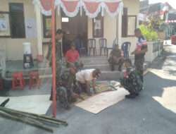 Jelang KBD Tahap VII, Koramil 02/Banjarsari Bersama Warga Gotong Royong Siapkan Lokasi