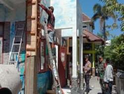 Wujudkan Keamanan Babinsa Bersama Bhabinkamtibmas Laksanakan Patroli Cek Renovasi Taman Cerdas