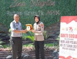 Peringati Hari Jadi ke-75, Polwan Gresik Cek Kesehatan Gratis di Lapas Perempuan