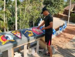 Pembangunan Tugu Prasasti Saksi Sejarah Program TMMD Ke-117 Kodim 0801/Pacitan