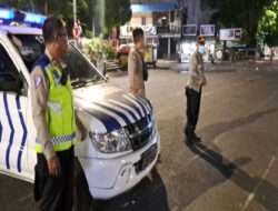 Polsek Tambaksari Melaksanakan Patroli Blue Light di Kawasan Rawan Kejahatan