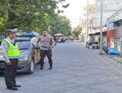 Wilayah Perjudian Menjadi Sasaran Patroli Rutin Polsek Tambaksari Bersama  3 Pilar