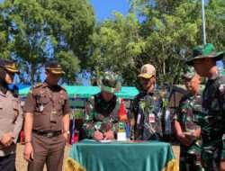 Dandim Tandatangani dan Serahkan Hasil Kerja Kepada Bupati, Tanda TMMD di Desa Krandegan Secara Resmi Ditutup