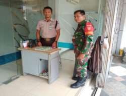 Keren..!! Ternyata Begini Pesan Babinsa Sudiroprajan Saat Menyambangi Satpam Bank Mayapada 