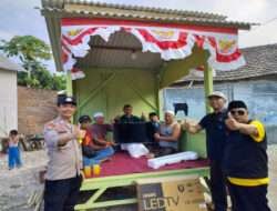 Polres Pasuruan Kota Bangun Pos Satkamling Respon Usulan Warga Saat Jumat Curhat