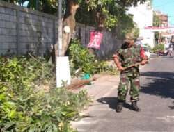 Jelang HUT RI Ke- 78, Babinsa Kemlayan Ajak Warganya Kerja Bakti