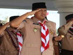 Dandim Ngawi Hadiri Upacara Peringatan Hari Pramuka Ke 62 Tahun 2023