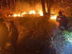 Sinergitas Polisi dan TNI Bersama Masyarakat Berhasil Padamkan Kebakaran Lahan di Magetan