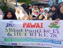 Peringatan HUT RI Ke 78 dan Semarak Milad Ke 15 Panti Asuhan Putri Aisyiyah Babat