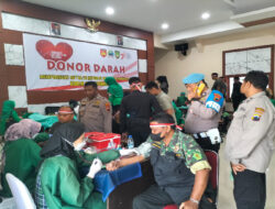 Peduli Sesama, Babinsa Koramil 03/Serengan ikuti Donor Darah Dalam Rangka HUT RI ke 78