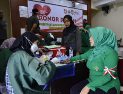 Kodim 0735/Surakarta Gelar Donor Darah Dalam Rangka Peringatan HUT Kemerdekaan RI Ke-78