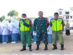 Serka Priyanto Ikuti dan Monitoring Upacara Hut RI Ke-78 Di Wilayah Binaannya