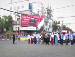 Pupuk Jiwa Nasionalisme, Polresta Malang Kota Ajak Pengendara Peringati Detik – detik Proklamasi Kemerdekaan RI