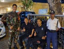 Demi Jaga Keamanan Wilayah, Piket Koramil 03/Serengan Aktif Patroli Malam