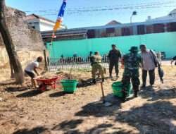 Sambut KBD Tahap VIII TA. 2023, Babinsa Danukusuman Ajak Warga Kerja Bakti