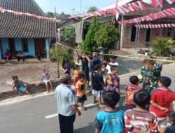 Babinsa Kendal Turut Meriahkan Lomba HUT RI Ke – 78 di Desa Binaannya