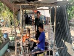 Komsos Babinsa Kepatihan Kulon Menyasar Usaha Bengkel Las Dan Bubut, Ini Alasannya