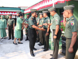 Kunjungi Koramil Jajarannya, Dandim Berpesan : Jadikan Tugas Sebagai Ladang Ibadah