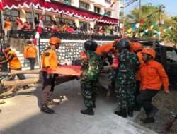 Koramil 04/Jebres Pelopori Simulasi Dan Apel Kesiapsiagaan Bencana Kota Surakarta Th 2023