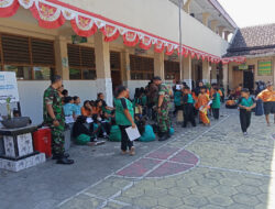 Pacu Semangat Belajar, Babinsa Gandekan Berikan Motivasi Kepada Adik-adik Sekolah Dasar