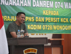 Kunker Ke Kodim 0728/Wonogiri, Kolonel Inf Ali Akhwan Tekankan Netralitas TNI