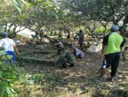 Koramil Besuk Kerja Bakti Bersihkan TPU