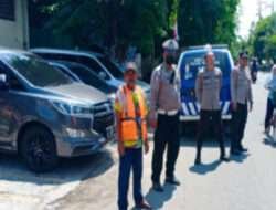 Polisi Beri Himbauan  Warga Gersikan Surabaya untuk Saling Menjaga Keamanan dan Ketertiban