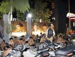 Patroli Gabungan Polres Jombang Amankan 62 Orang dan 39 Sepeda Motor Berknalpot Brong