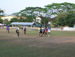 Jalin Kebersamaan Antar Personil, Kodim 0801/Pacitan Gelar Pertandingan Sepak Bola