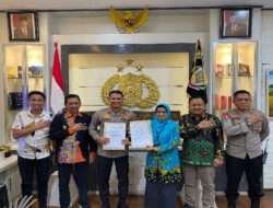 Tanda Tangani MOU Polresta Malang Kota Siap Hadirkan Pemilu Damai 2024