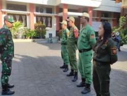Inilah Pesan Babinsa Kratonan Saat Pimpin Apel Pagi Anggota Linmas