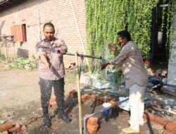 Polri Peduli, Polresta Sidoarjo Buatkan Sumur Bor dan Pompa Air Untuk Warga