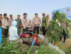 Polri Peduli, Polres Kediri Kota Sediakan Sumur Bor dan Mesin Pompa Air Untuk Kelompok Tani Sido Makmur