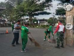 Taman Sasono Krida Menjadi Sasaran Kerja Bakti Babinsa Kelurahan Mangkubumen, Ini Alasannya