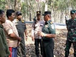 Koramil 11 Polokarto dan Polsek Patroli Karhutla Alas Karet Polokarto