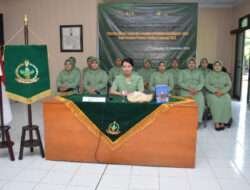 Ketua Persit KCK Cabang XX Dim 0806 Trenggalek Beserta Pengurus Ikuti Ceramah Virtual Kesehatan Program Revitalisasi Posyandu