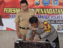 Kapolres Lamongan Bersama Forkopimda Resmikan Kampung Bebas Narkoba