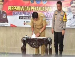 Pemkab Lamongan dan Polres Lamongan Resmikan Kampung Bebas Narkoba