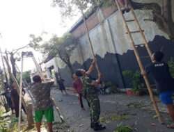 Bangkitkan Semangat Gotong Royong, Babinsa Laweyan Motori Pelaksanaan Kerja Bakti